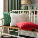 housse coussin noël carreaux rouge vert polyester décorative maison voiture 60x60cm 45x45cm traditionnelle festive