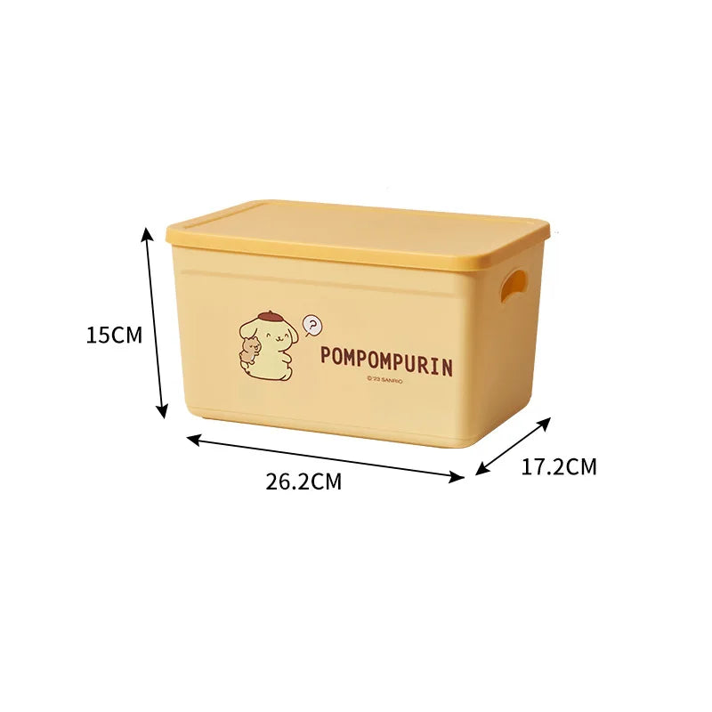 boîtes rangement plastique imperméable my melody pom pom purin multiple utilisations poignées