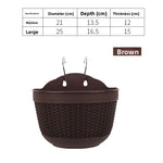 pots fleurs suspendus tissés gris orange beige modernes balconextérieur