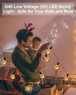 ampoules led g40 fil cuivre transparentes dorées opalescentes vintage e12 25pcs 2700k 3v