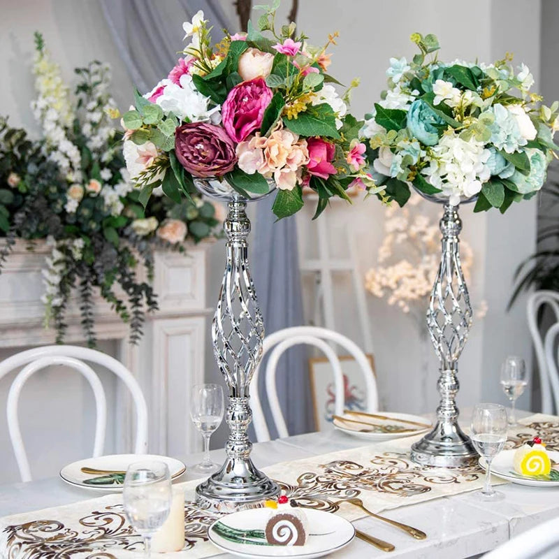 Support floral or ajouré classique mariage anniversaire noël bouquet fleurs artificielles
