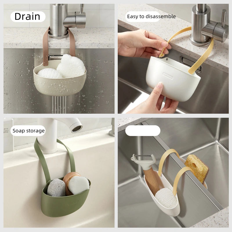 porte savon moderne silicone couleur beige vert olive utilisation multiple drainage adhésif fixe brosse