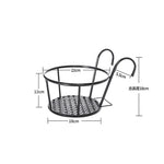 support fleurs moderne fer noir grille ajourée détachable balcon intérieur 1pc 2pc 3pc