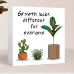 tableau moderne blanc vert brun cactus plante growth différent everyone chambre decoration