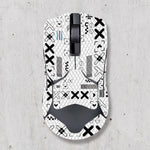 souris gamer antidérapante adhésive caoutchouc graphique moderne noir rouge bleu