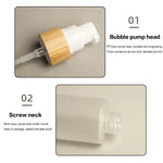 bouteille mousseuse transparente pompe moderne nettoyant visage rechargeable 150ml minimaliste