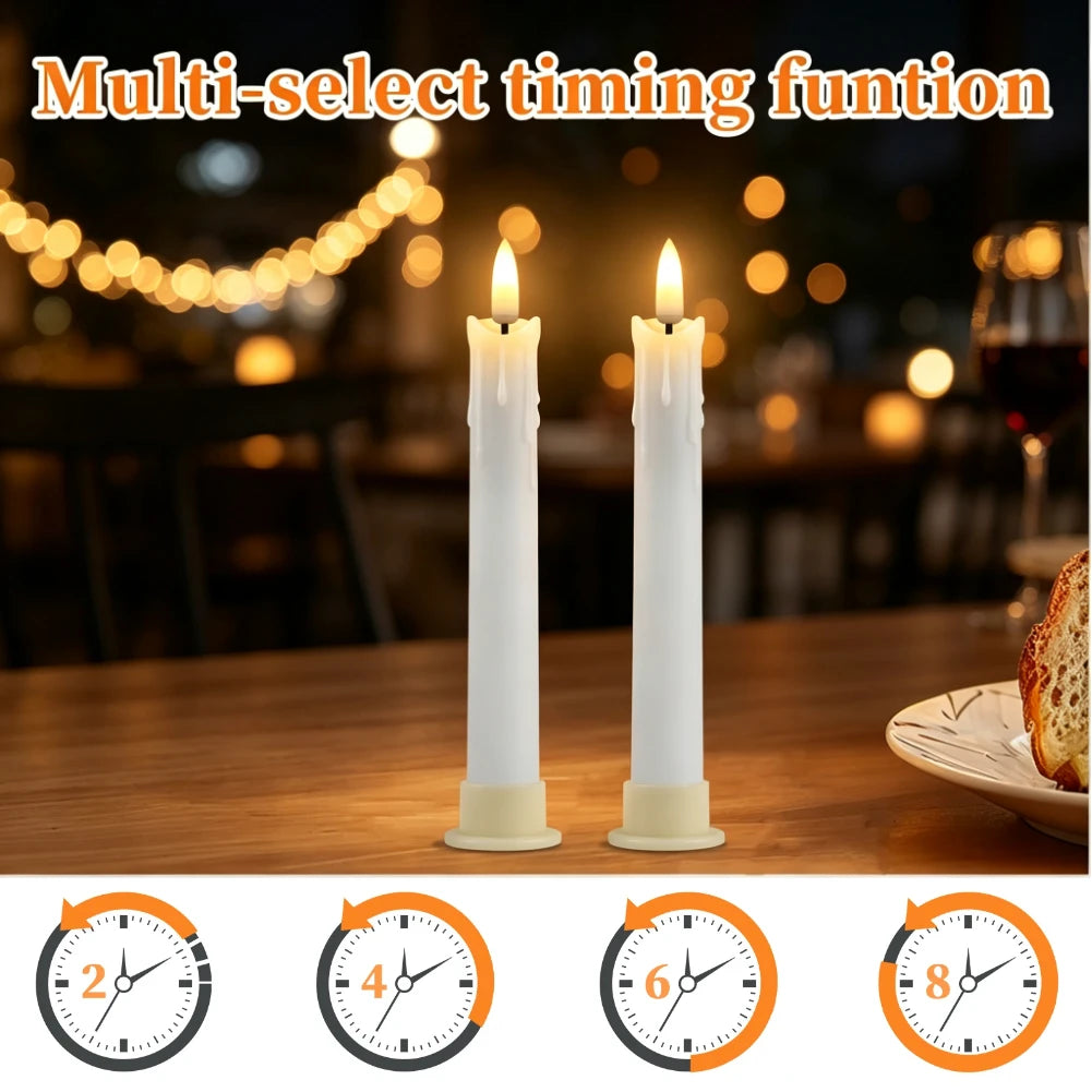décoration intérieure moderne bougies led sans flamme blanc opaques télécommande pièces base plate