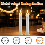 décoration intérieure moderne bougies led sans flamme blanc opaques télécommande pièces base plate
