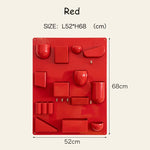 panneau rangement mural moderne compartiments divers salon chambre enfant