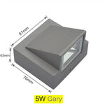 applique murale led moderne ip65 étanche noir blanc gris verre borosilicate