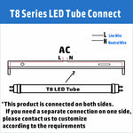 Tube néon LED 150 cm en V jaune