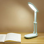 lampe moderne rechargeable led blanc mat pliable interrupteur tactile usb veilleuse protection yeux chambre