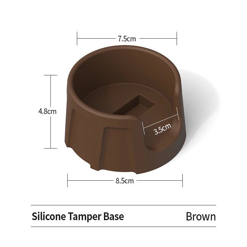 tapis silicone antidérapant espresso compactage broyage préparation machine portafiltre grains moulus