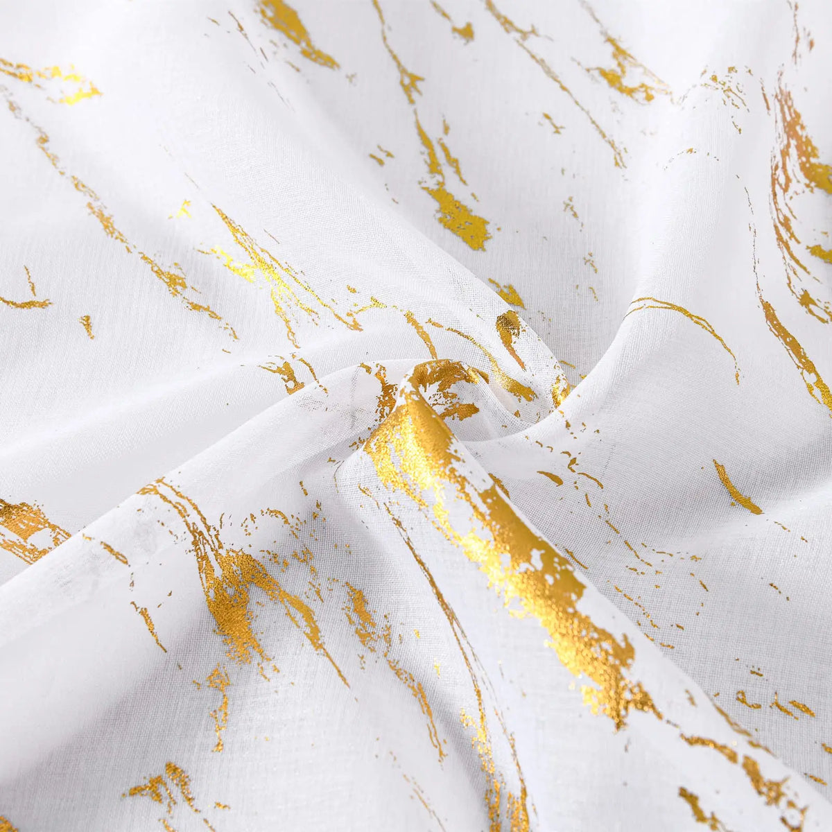 rideau blanc or marbre doré moderne translucide polyester chambre cuisinehôtel