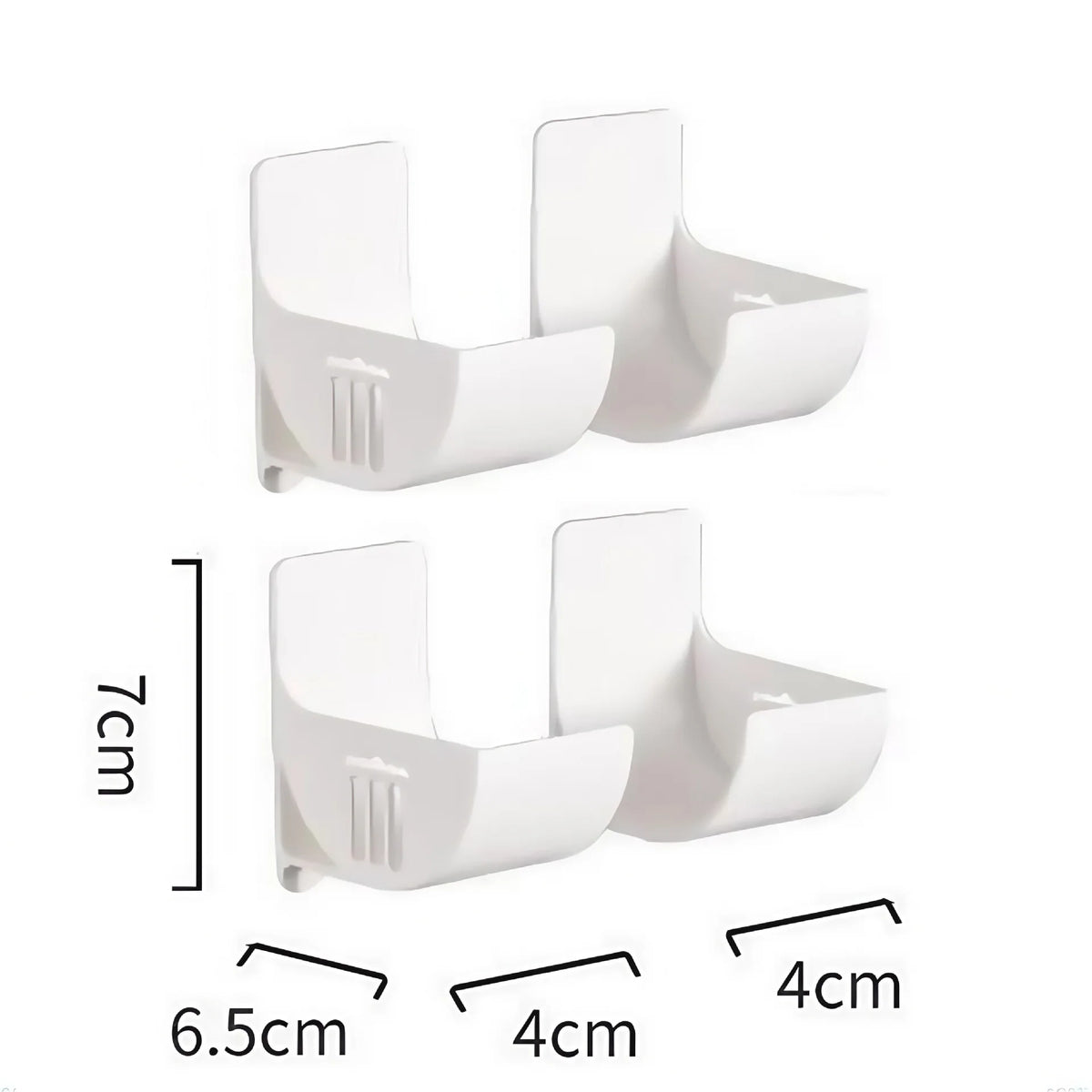 porte objets mural blanc réutilisable adhésif moderne minimaliste stockage rangement sacs petits objets