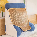 coussin soutien ergonomique moderne lavable vert rose gris bleu jaune pp coton polyester