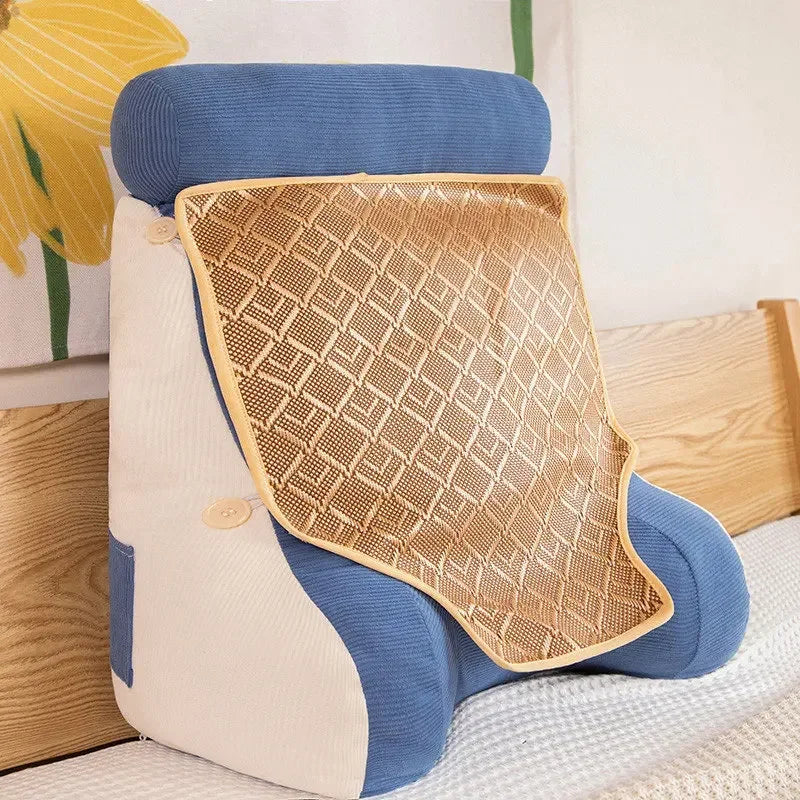 coussin soutien ergonomique moderne lavable vert rose gris bleu jaune pp coton polyester