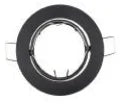 Anneau fixation LED noir argent chrome doré moderne