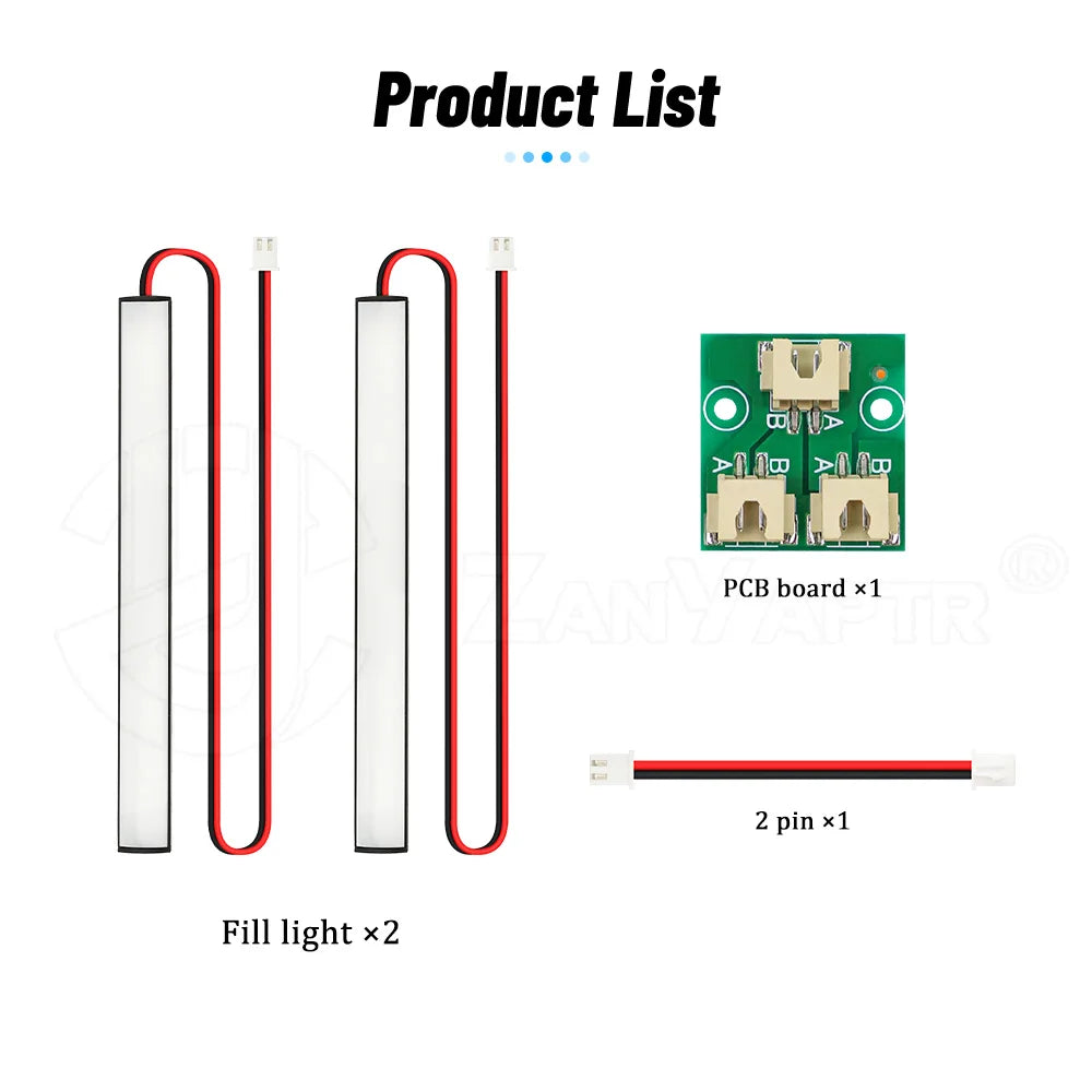 lumière led double blanc rouge aimantée moderne fonctionnelle 431.5mm 182.7mm 17.6mm