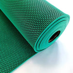 tapis sol moderne gris maille hexagonale respectueux environnement salle bain 0.9x1M PVC