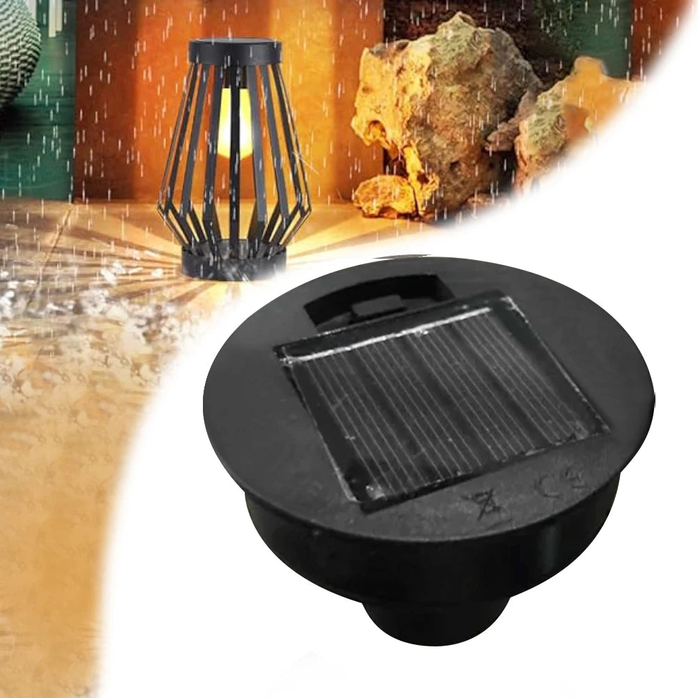 lampe solaire moderne transparente ampoule led gouttes d'eau noir matextérieur jardin automatique sensoriel rechargeable