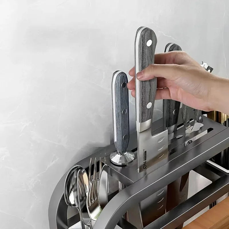 Support de rangement pour couteaux et planche à découper