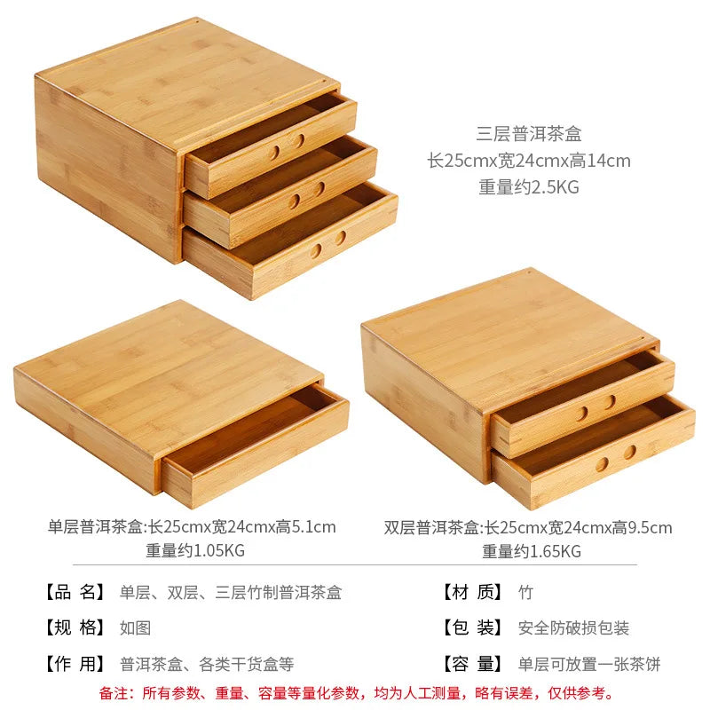 boîtes tiroirs bambou minimaliste rangement nourriture tiroirs imbricables stockage écologique naturel rustique