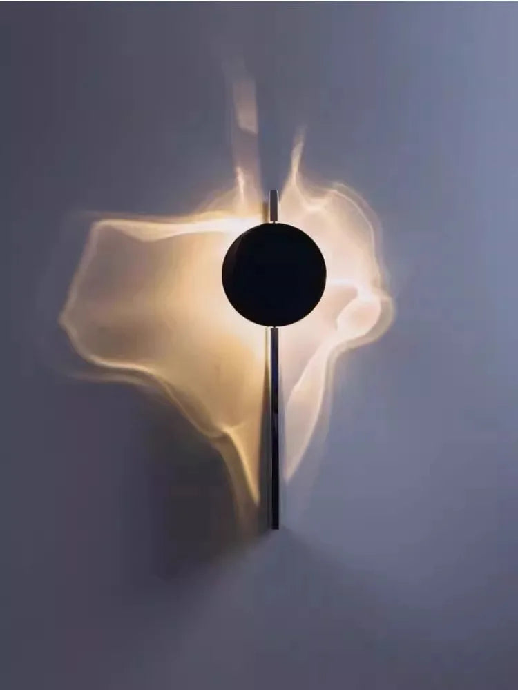 Applique murale LED rotative moderne en acier inoxydable blanc pour couloir
