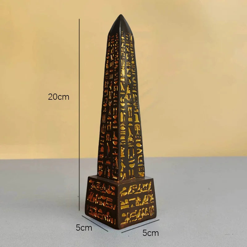 statues decoratives egyptiennes or pyramide obelisque isis ancien maison