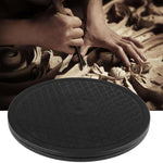 plateau poterie pivotante abs material noir moderne triangles imprimés