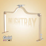 lampe led anneau bicolore 3200k 5600k réglable moderne clips transparent noir rose or