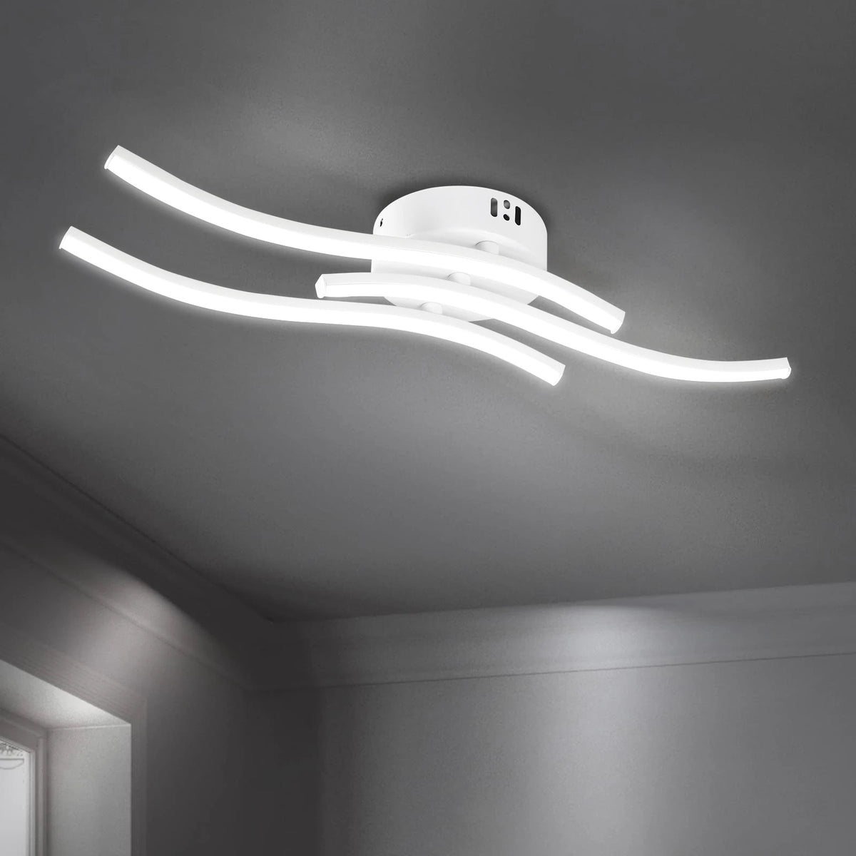 plafonnier led moderne blanc cuisine chambre salon 2000 82000 lumens facile 110 230V