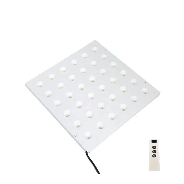 plafonnier led moderne blanc rangées diodes télécommande vis fixations surface