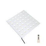 plafonnier led moderne blanc rangées diodes télécommande vis fixations surface