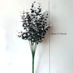 bouquet artificiel feuilles noires modernes décoration intérieure halloween minimalisteextérieurcoration événementiel