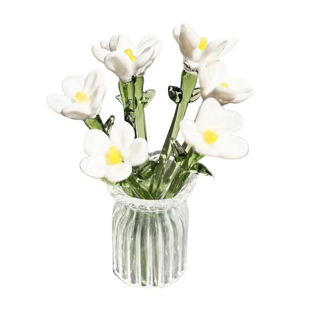 bouquet fleurs artificiel rose vert violet blanc rouge minimaliste maison