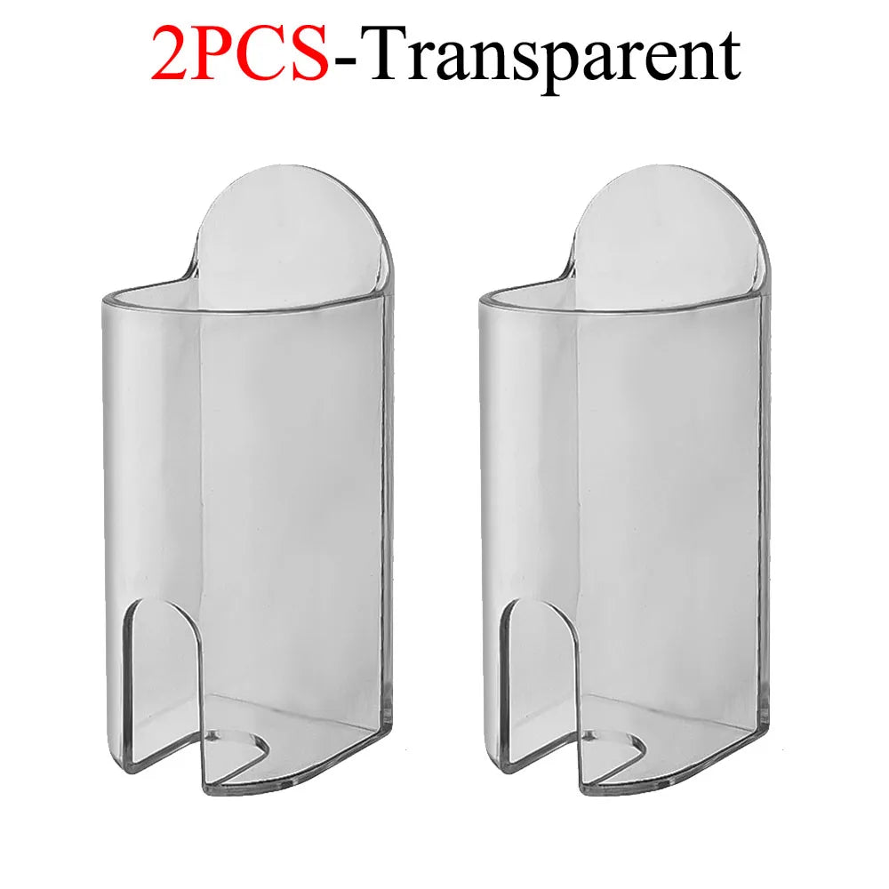 porte brosse dents adhésive transparente moderne support salle bains blanc simple minimaliste