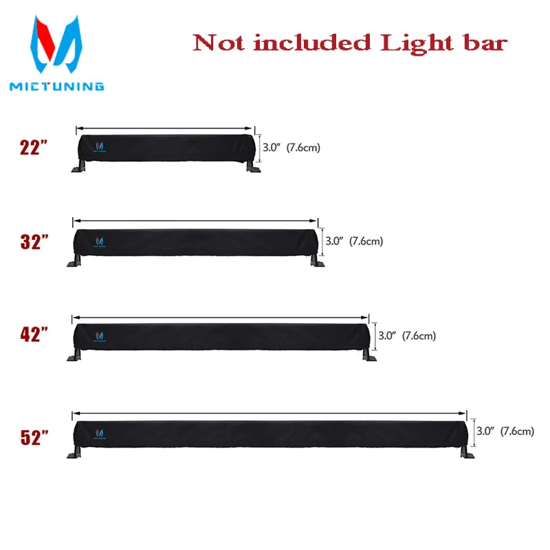 protège lampe led noir velours doux adhésif universal fitment cover ip67 22 32 42