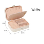 boîtes bijoux simili cuir compartiments moderne miroir cordon fermeture vert rose gris noir blanc
