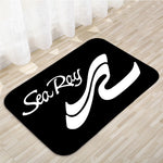tapis moderne antidérapant logo sea ray noir blanc maison porte decoration polyester mousse pe