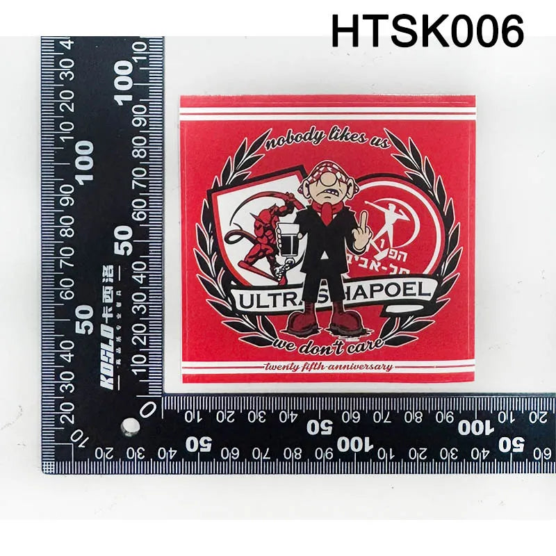 autocollants stickers graphiques sportifs logos équipe football rouge blanc noirs muraux réfrigérateur carreaux meubles