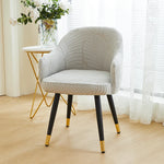 housse fauteuil moderne imprimé feuilles couleur gris orange vert élasthanne polyester amovible lavable