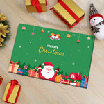tapis noël rouge vert marron santaclaus rennes boules sapins cadeaux flocons étoiles merrychristmas