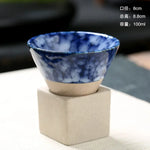 tasses céramique bleu vert beige noir rose artisanal moderne motifs texture respectueux environnement