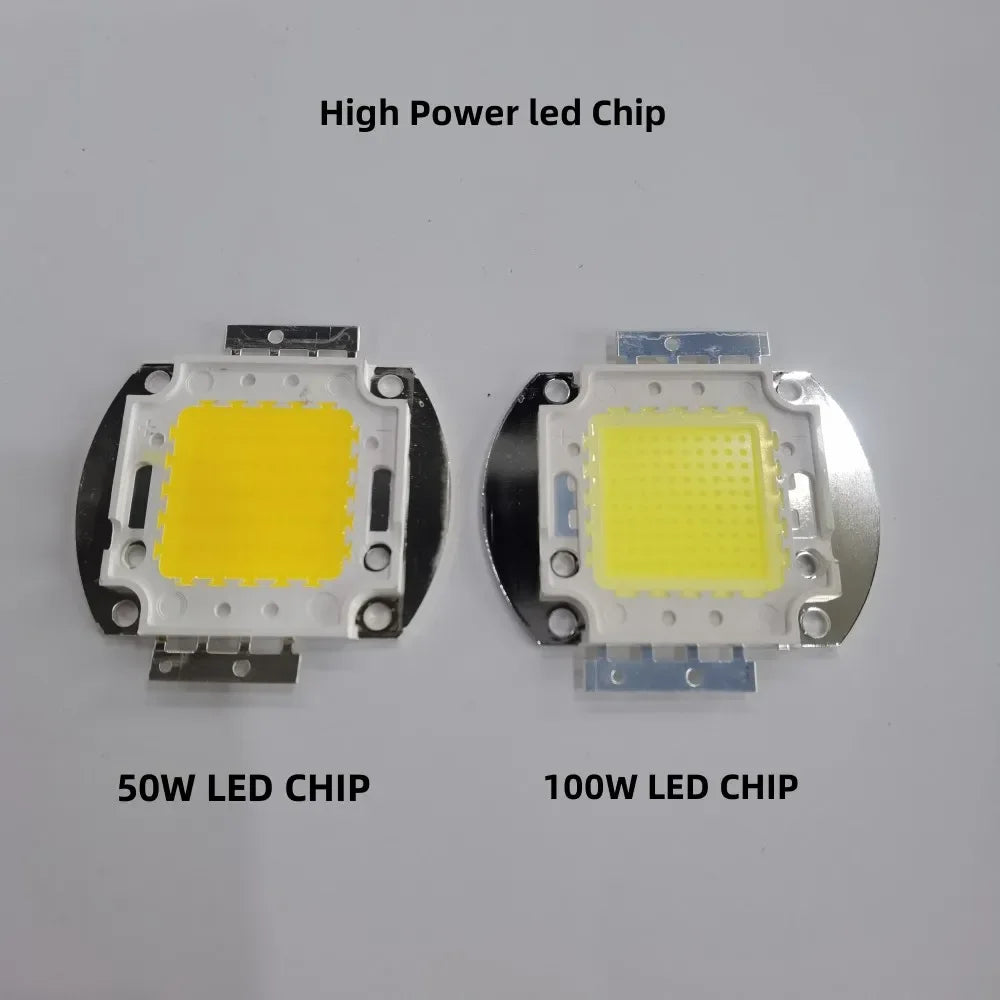 lentilles led blanc jaune chip carré moderne 20w 30w 50w 100w 32v 4500k 3500k