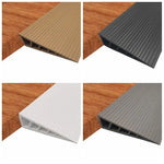 tapis seuil adhésif pvc gris marron noir blanc rayures moderne 60cm