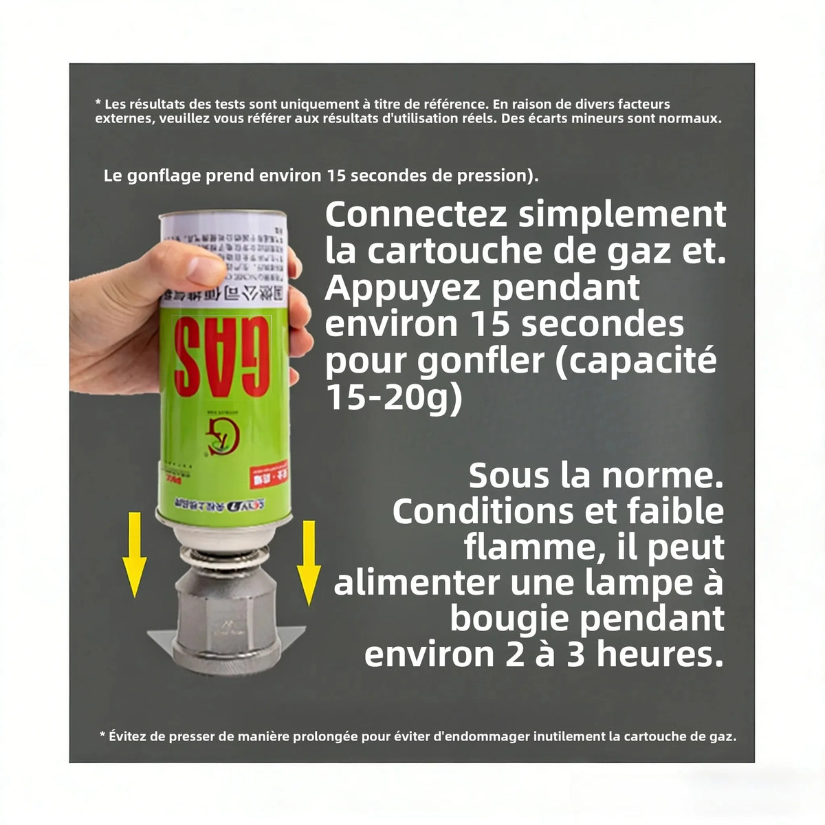 lampe gaz camping verre transparent moderne petite taille cartouche gaz instructions