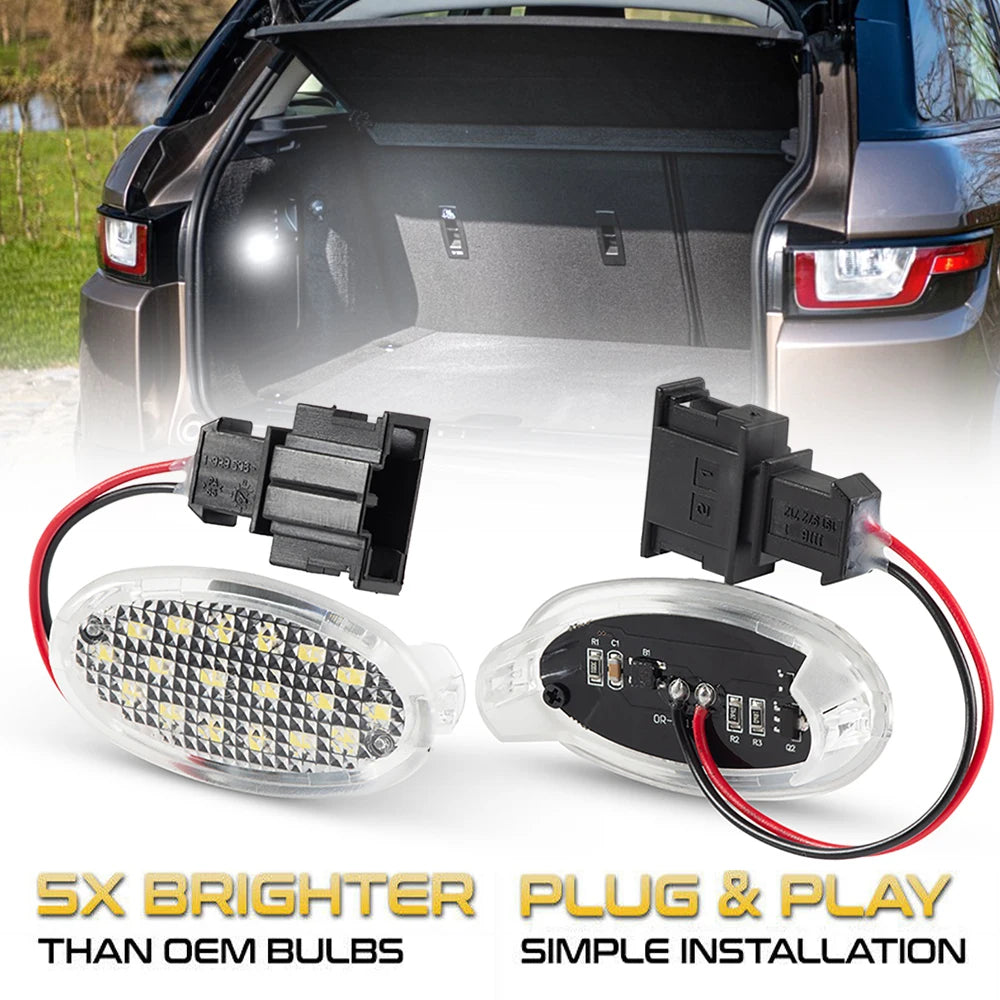 lampe led coffre voiture blanc moderne 18smd 3w 3400lumens t10 w5w 12v land rover