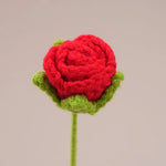 fleurs artificielles tricotées violet orange rose bleu blanc rouge jaune artisanale crochet decoration maisonintérieur
