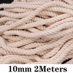 corde macramé coton blanc naturelle décoration murale artisanale bricolage rustique textile